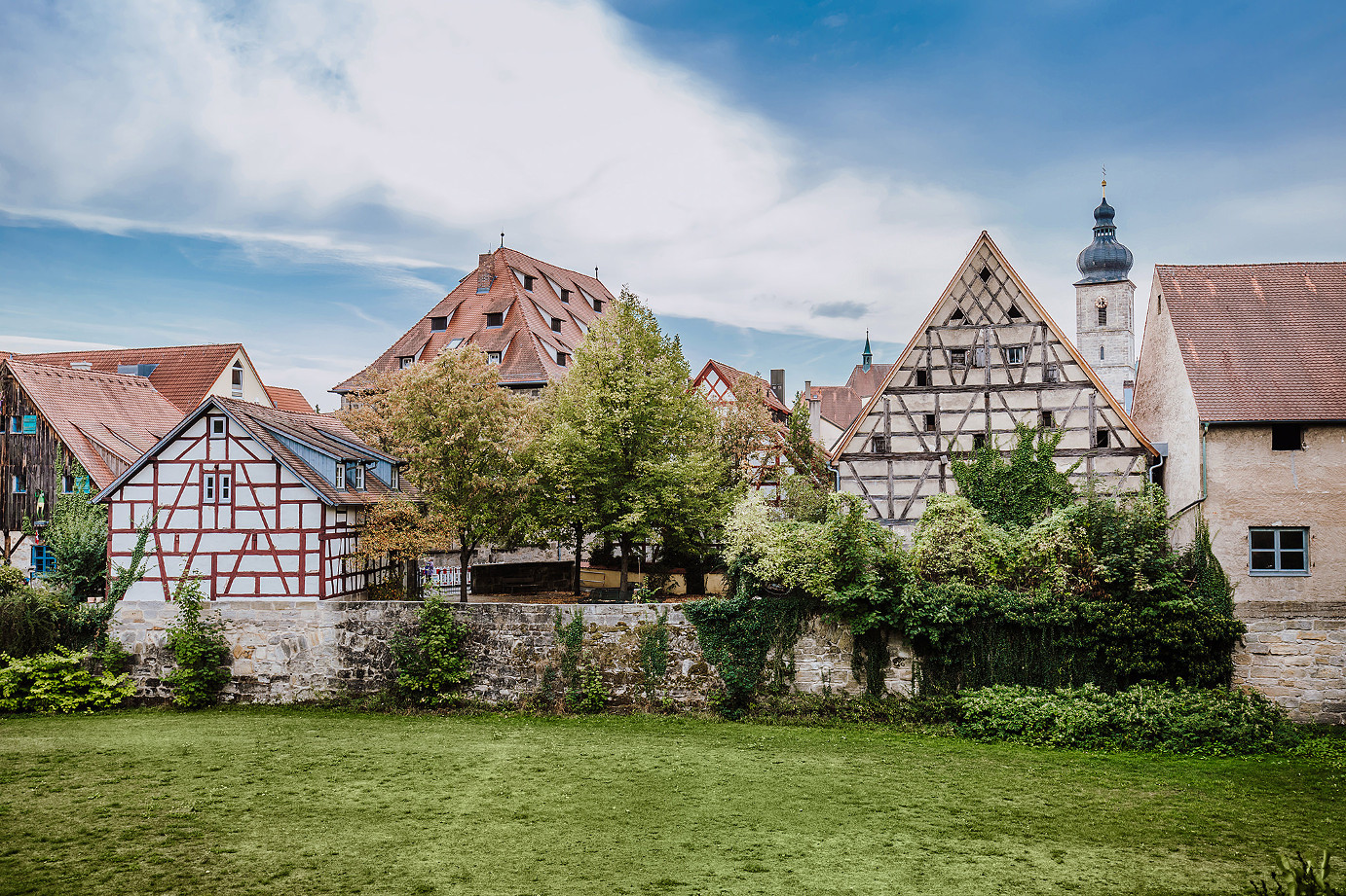 Forchheim: Wunderschöner Ausblick auf das Scheunenviertel und Kirchturm